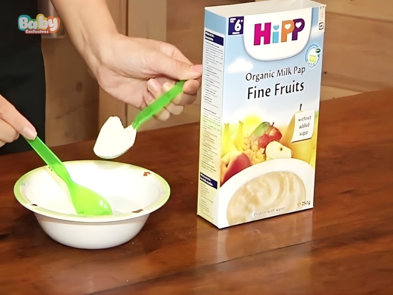 Cách Pha Bột ăn Dặm Hipp