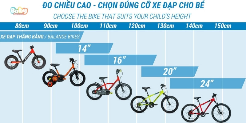 Xe Đạp Trẻ Em Theo Độ Tuổi