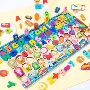 Bảng Chữ Cái Và Số gỗ