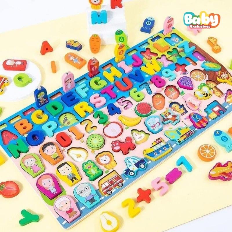 Bảng Chữ Cái Và Số gỗ