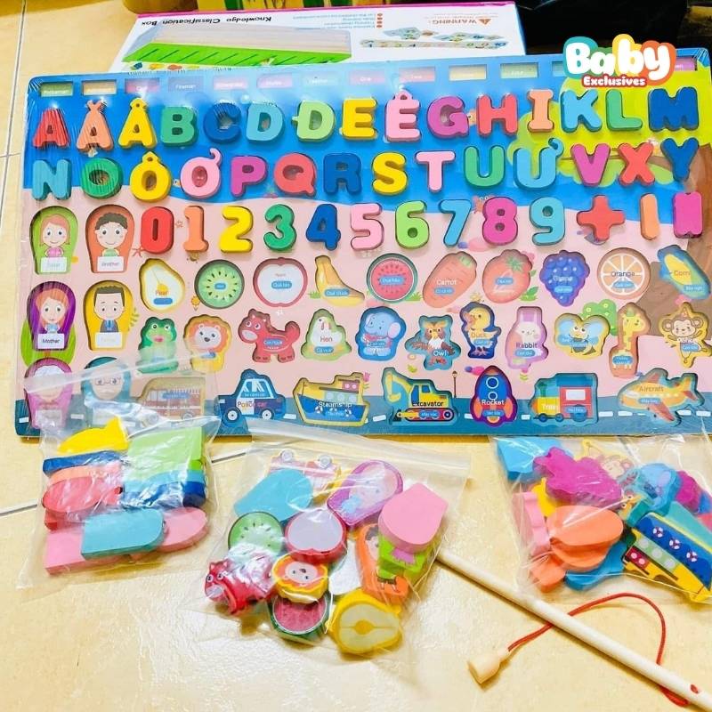 Bảng Chữ Số Gỗ Montessori