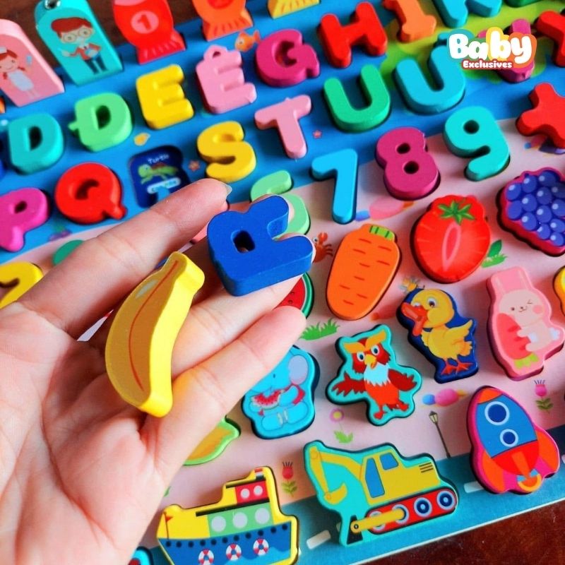 Bảng Chữ Số Gỗ Giáo Dục Trẻ Nhỏ