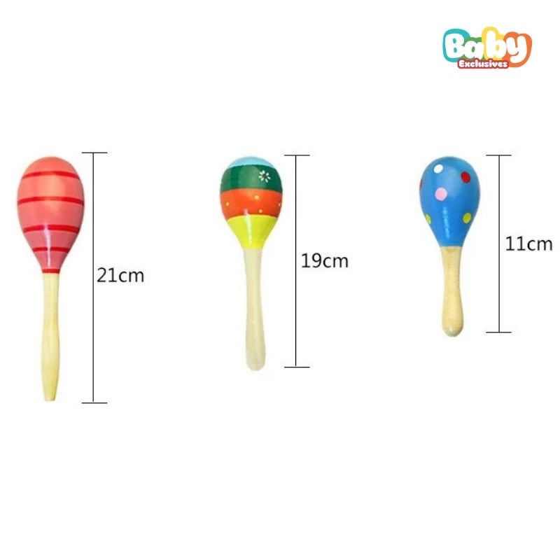 Kích Thước Đồ Chơi Lục Lạc Gỗ Maracas